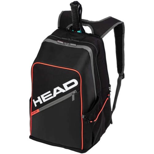 *NWT* 2025 HEAD TOUR TEAM TENNIS RACQUET BACKPACK (BLK/OR) #283992. MSRP: $99.95