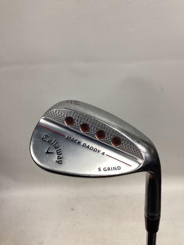 Used Callaway MACK DADDY 4 S GRIND Golf Wedge Mens RH 60 Degree 11851-S000053493