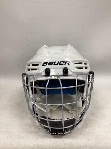 Used Bauer PRODIGY HELMET Helmet Cage Combo White One Size 11851-S000053205