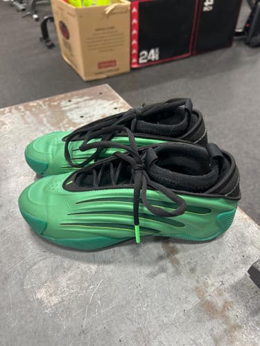 Used Adidas Basketball Shoes M Green Senior 6.5 11337-S000498400