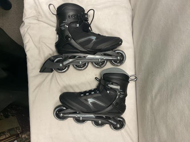 Used Bladerunner ADVANTAGE PRO XT Senior Roller Quad Skates Black Senior 10 11490-S000277925