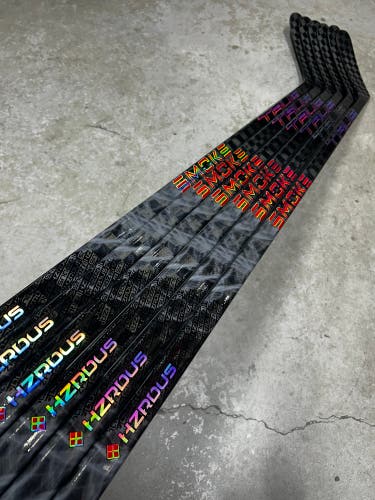6 PACK 80 Flex P28M Nitro Wrapped As Hzrdus Smoke Senior True Left Hand NCAA Pro Stock (New)