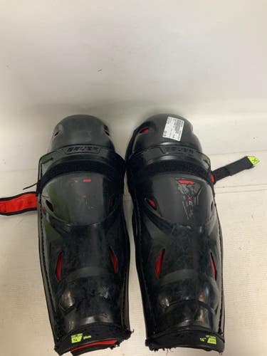 Used Bauer VAPOR 3X Intermediate Shin Guards Black 14" 11823-S000042196
