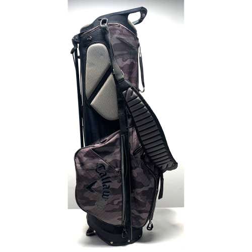 Callaway Fairway C Stand Bag Black Camo 4-Way Divide Dual Strap Golf Bag