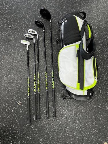 Used TGW 5 PC KIDS SET W/BAG Jr Package Set RH Black And Grey 5 Piece 11849-S000045004
