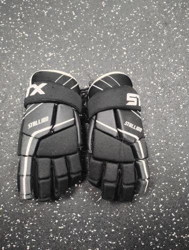 Used STX STALLION 50 Lacrosse Gloves Mens Black LG 11849-S000044981