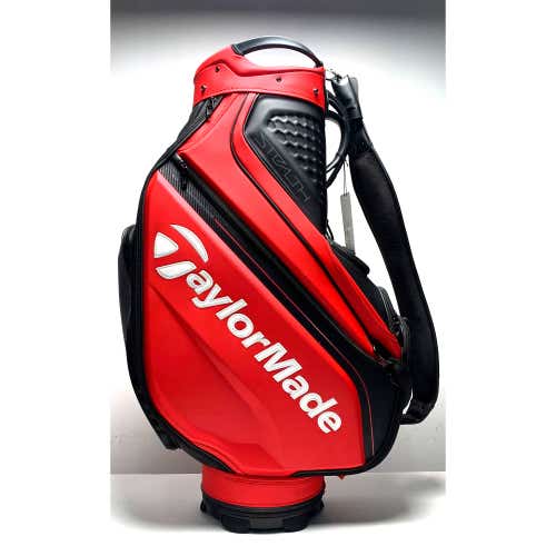 Taylormade Stealth Staff Bag Red 6-Way Divide Single Strap Golf Bag NEW