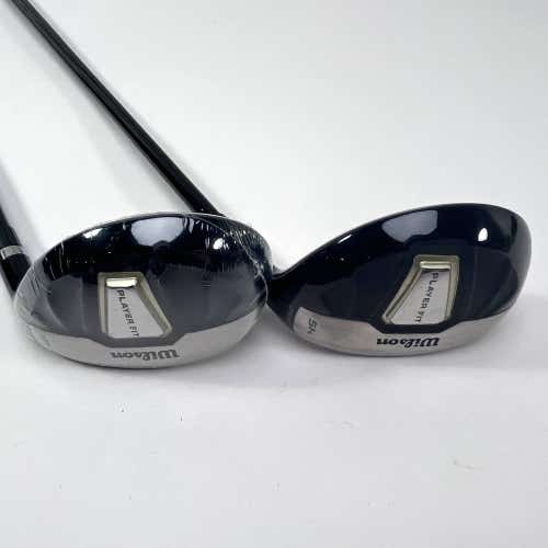 Wilson Player Fit 4 & 5 Hybrid Set 21* | 25* Player Fit Stiff Graphite RH NEW