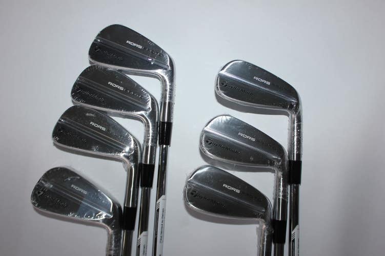 NEW TAYLORMADE RORS PROTO 4-PW IRON SET - TOUR ISSUE S400 STIFF - 7 CLUBS