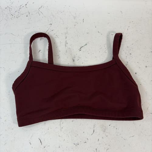 Golden Aritzia Sports Bra, Plum Burgundy, Medium