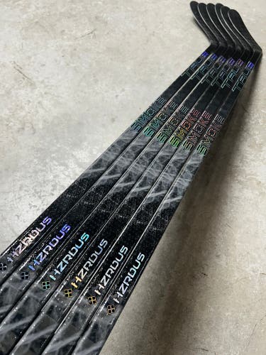 6 PACK 80 Flex P92 Nitro Wrapped As Hzrdus Smoke Senior True Left Hand Reinhardt NHL Pro Stock (New)