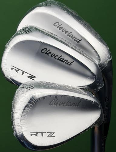 Cleveland RTZ Tour Satin Wedge Set 52-10, 56-10, 60-10 Steel DG Spinner RH NEW!