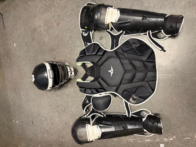 Black/White All Star MVP Pro Catcher's Set (Used)