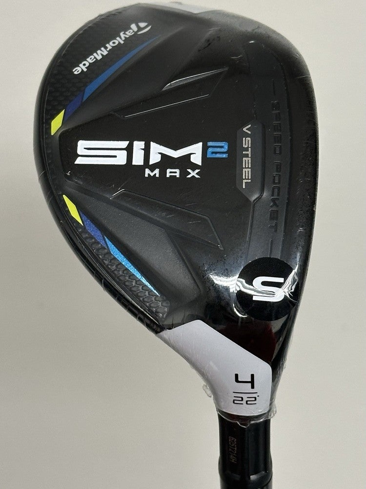 NEW TaylorMade Sim2 Max 22* 4 Hybrid/Rescue Graphite Ventus Blue 6