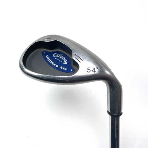 Callaway X-16 Sand Wedge SW 54* Steelhead X-16 Wedge Steel Mens RH