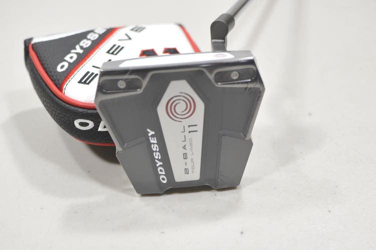 Odyssey Eleven 2-Ball Tour Lined CH 34" Putter RH Stroke Lab Steel New #228725