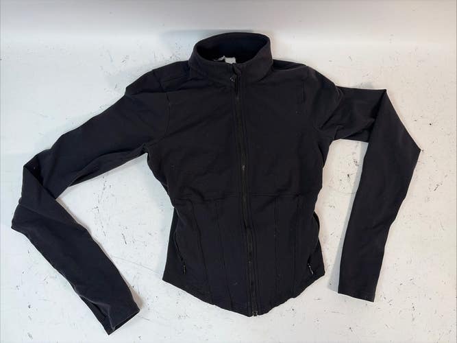 Alo Long Sleeve Zip Up, Black