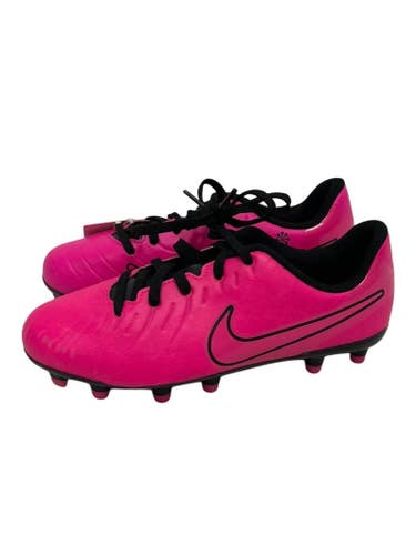 Used Nike TIEMPO LEGEND 10 CLUB Soccer Cleats Pink And Black Junior 03 11692-S000158055
