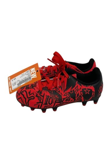 Used Puma TACTO II Soccer Cleats Red And Black Youth 11.0 11692-S000158061