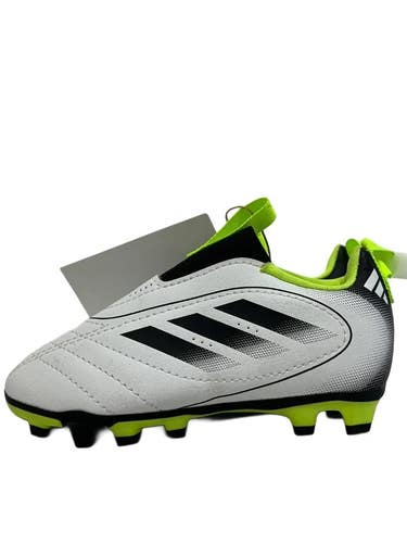 Used Adidas GOLETTO IX Soccer Cleats White And Black Youth 08.0 11692-S000158072
