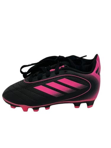 Used Adidas GOLETTO IX Soccer Cleats Black And Pink Youth 08.0 11692-S000158074
