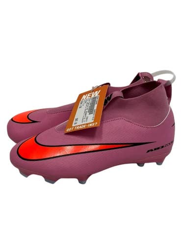 Used Nike MERCURIAL SUPERFLY 10 ACADEMY Soccer Cleats Pink Junior 04 11692-S000158085