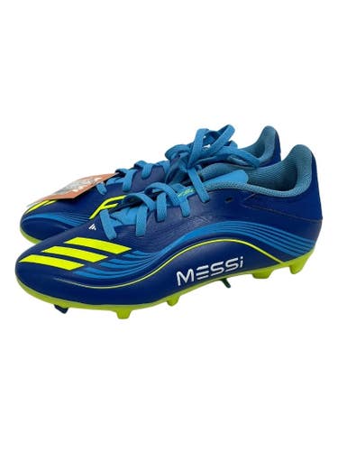 Used Adidas F50 MESSI LEAGUE Soccer Cleats Royal Blue And Yellow Junior 03.5 11692-S000158086