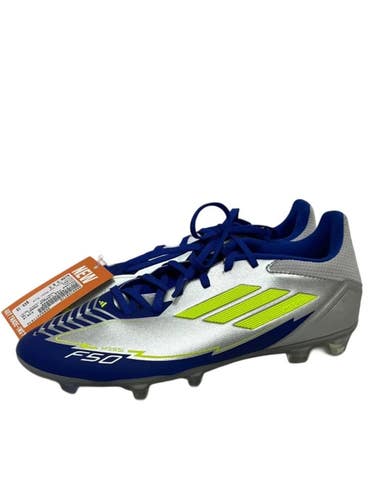 Used Adidas F50 LEAGUE MESSI Soccer Cleats Grey And Royal Blue Senior 8.5 11692-S000158110