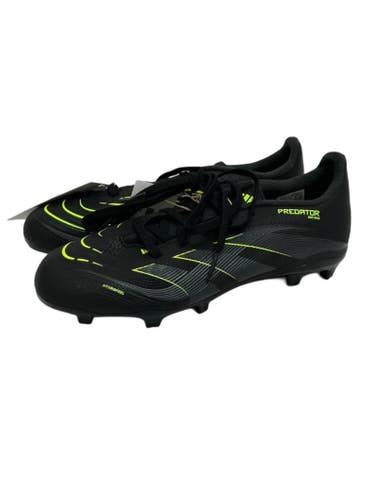 Used Adidas PREDATOR LEAGUE Soccer Cleats Black And Optic Yellow Senior 6 11692-S000158115