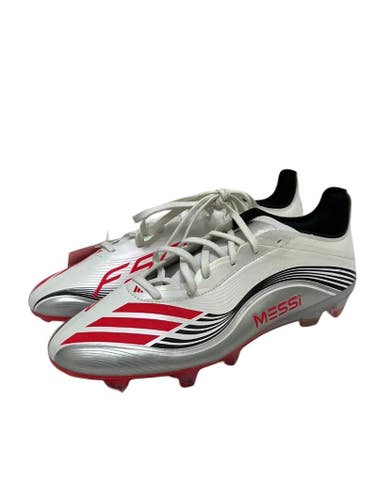 Used Adidas F50 MESSI PRO Soccer Cleats White And Red Senior 10 11692-S000158118