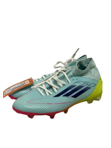 Used Adidas F50 LEAGUE MID Soccer Cleats Sky Blue Senior 9 11692-S000158120