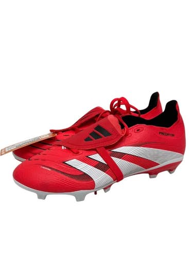 Used Adidas PREDATOR LEAGUE Soccer Cleats Red And White Senior 8 11692-S000158114
