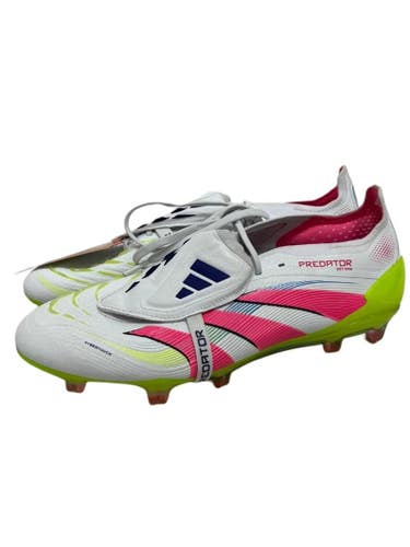 Used Adidas PREDATOR ELITE Soccer Cleats White Senior 8.5 11692-S000158131