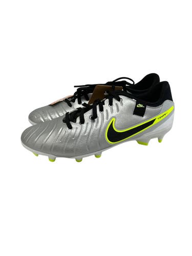 Used Nike TIEMPO LEGEND 10 ACADEMY Soccer Cleats Grey Senior 8 11692-S000158139
