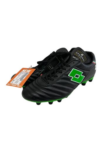 Used Lotto STADIO Soccer Cleats Black And Neon Green Senior 9.5 11692-S000158141