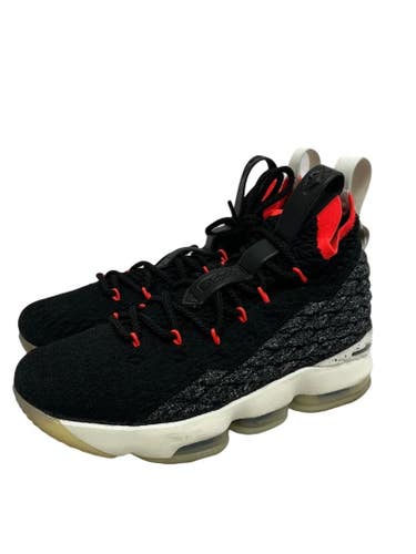 Used Nike LEBRON XV GS Basketball Shoes M Black Youth 07.0 11692-S000158167