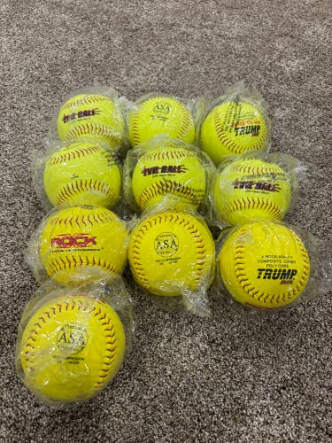 New Evil and X-Rock 12 inch 44/375 ASA Softballs