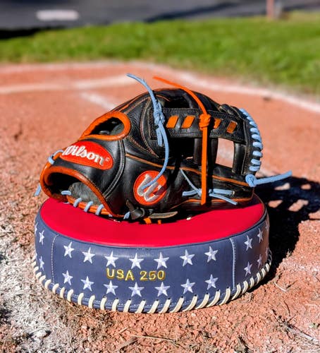 Wilson A2000 JA 27 GM 11.5" Baseball Infielders Glove Custom Multicolor Relace