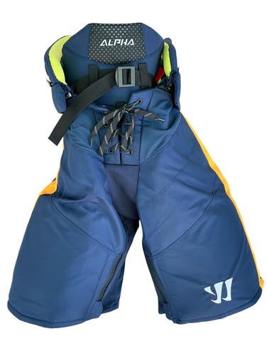 Warrior Alpha Atlanta Gladiators Pro Stock Hockey Pants Large Navy (New) 34010