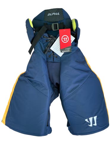 Warrior Alpha Atlanta Gladiators Pro Stock Hockey Pants Large Navy (New) 3408