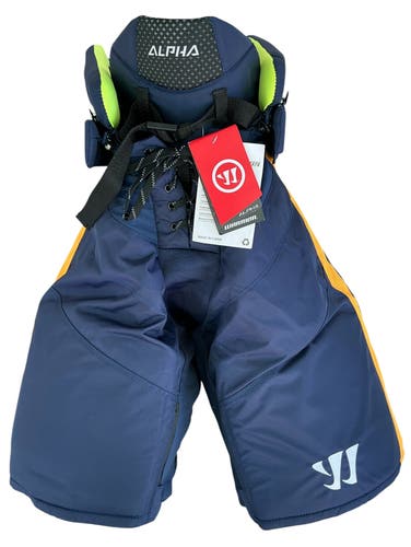 Warrior Alpha Atlanta Gladiators Pro Stock Hockey Pants Large Navy (New) 3409