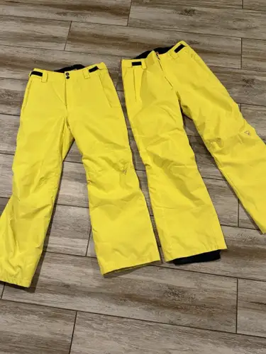 NEW 2 Pair Of Unisex Rossignal Yellow Ski Pants - Size 14 (Age 16)