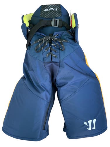 Warrior Alpha Atlanta Gladiators Pro Stock Hockey Pants Large Navy (New) 3407
