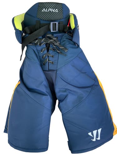 Warrior Alpha Atlanta Gladiators Pro Stock Hockey Pants Large Navy (New) 3414