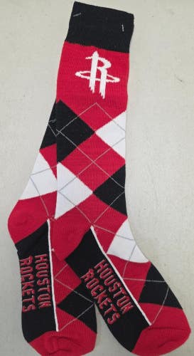 ST8 Mens NBA HOUSTON ROCKETS Crew Socks Lot of 1 Pair MEDIUM New