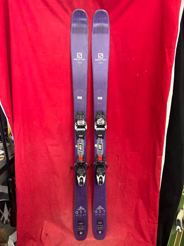 Salomon QST myraid 85 all mountain 161cm skis, marker FDT 10 binding range: 260-388mm, 85 center, R1