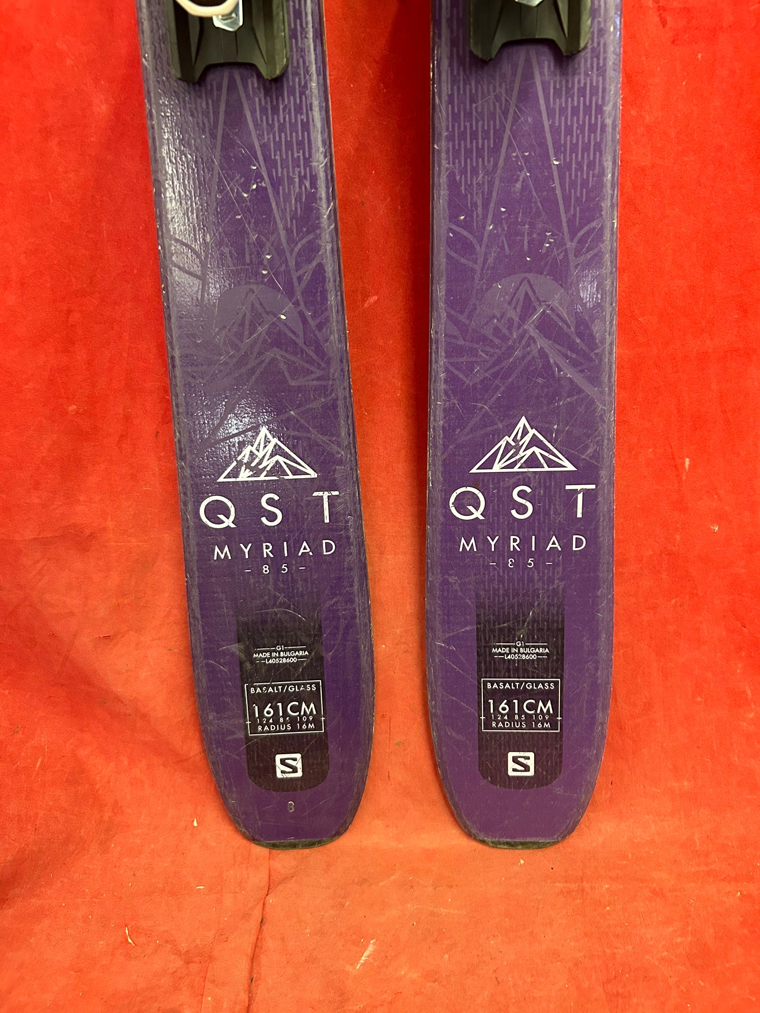 Salomon QST myraid 85 all mountain 161cm skis, marker FDT 10