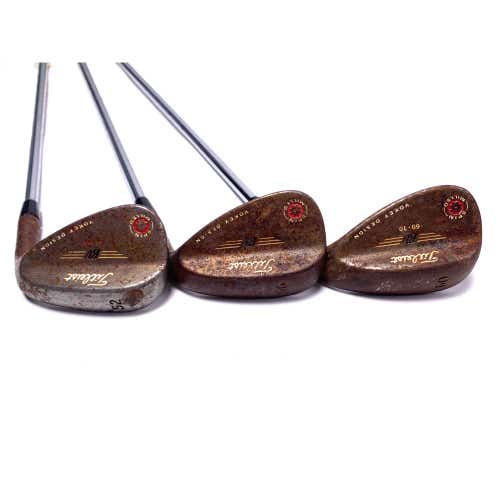 Titleist Vokey Spin Milled Raw 2009 Wedge Set 52* 8 | 56* 8 | 60* 10 Vokey RH