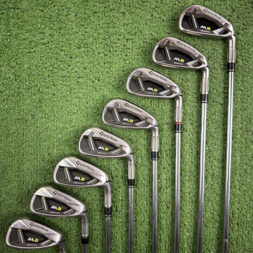 Taylormade M2 2017 Iron Set 4-PW AW Reax 88g Steel Regular Flex +1/2 Long