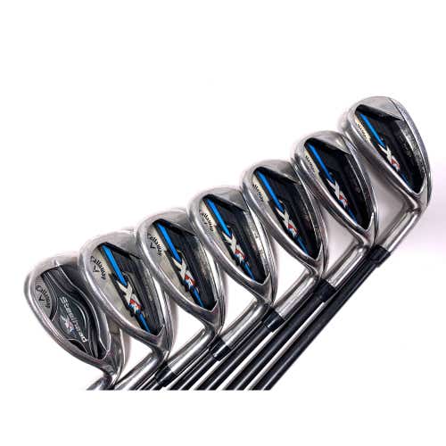 Callaway XR OS Iron Set 7-PW+AW+SW+LW Fubuki AT50x5ct 50g Senior RH